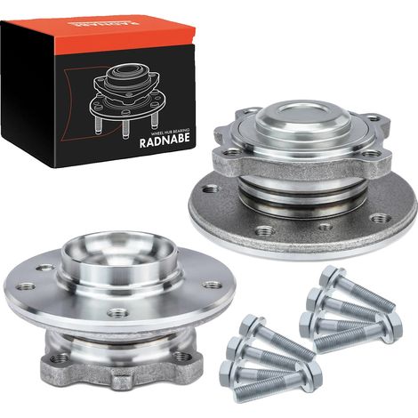 Kit de cojinetes de buje de rueda, diámetro interior 30 mm, diámetro exterior 55 mm, ancho 17 mm, ingeniería de precisión, compatible con el coche compacto Serie 1. (1/5)