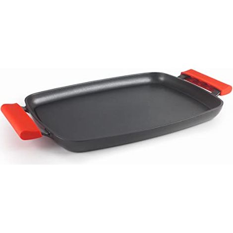Piastra griglia Lacor alluminio antiaderente 34x25 cm (1/4)