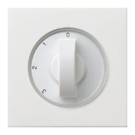 Gira Abd. Knebel 3-Stufen 0/1/2/3 Flächenschalter Reinweiß [0669112], 0669 112
