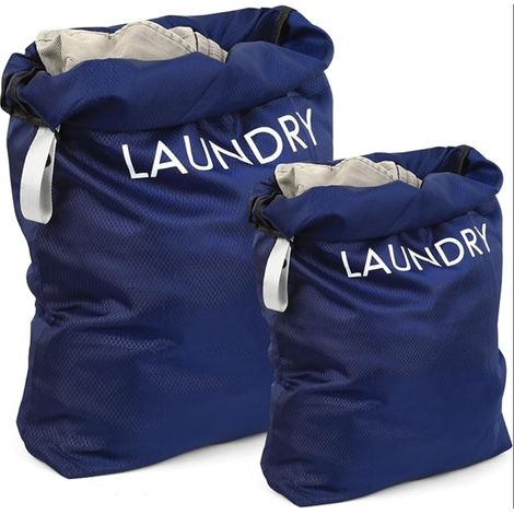 Sac Linge Sale Voyage Imperméable Grands Sacoche Linges Pliable Cordon Serrage Maison Camping 60 x 45 cm 55 x 35 cm (1/5)