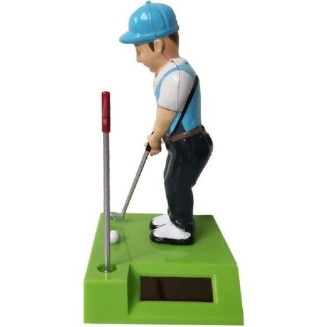 Décoration Solaire - PUCKATOR - Golfer - Plastique Durable - 12 cm - Intérieur (1/5)
