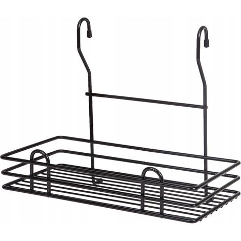 Cestino nero per accessori per spezie PER ringhiera 28x16,5 per porte (1/5)