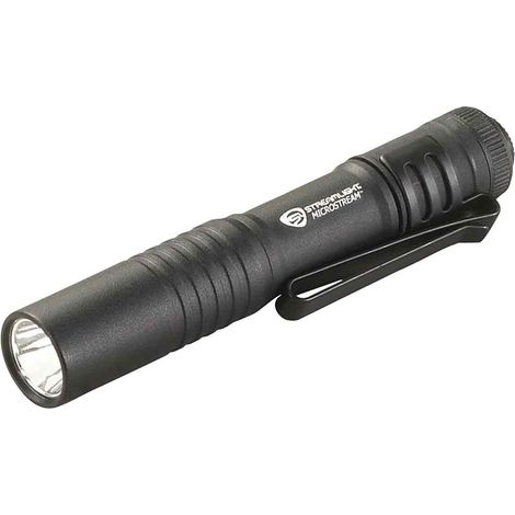 Lampe torche de poche MicroStream 45 lumens (66318), idéale au quotidien, avec pile alcaline AAA, noire (1/5)