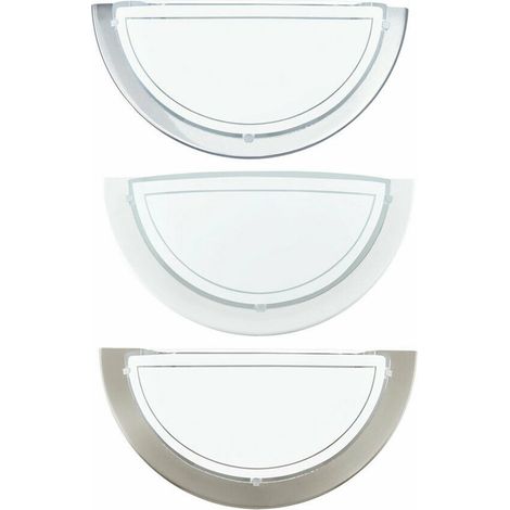 Applique Lampada da Parete Muro Vetro Led E27 Illuminazione Interno Planet EGLO - Color: Cromo