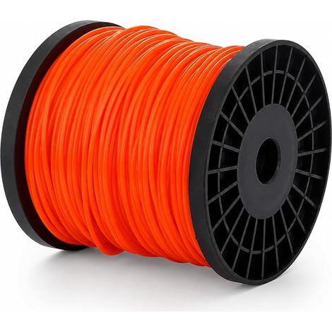 1/8" x 100m Nylon Ligne de trempage à gazon Ligne de trempage Nylon carré Fils de service lourds pour les pinceaux et les trompeurs électriques (1/5)