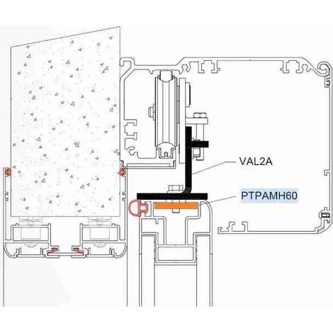 PTPAMH60 Piatto Attacco Anta Pamh60 DITEC ENTREMATIC PTPAMH60