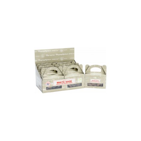 Boîte de - Cône Dhoop à reflux Satya Sauge Blanche- Vendu par 1