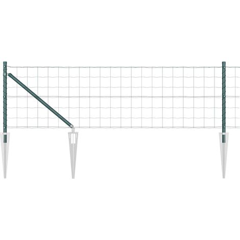 Maison Exclusive - Schweißdrahtzaun mit Spikes 50 x 0,4 m (B x H)