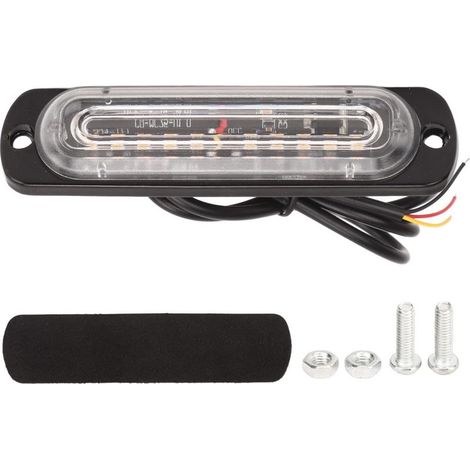 Lumière d'avertissement latérale 12V 24V 36W, rangée unique, 10 (1/5)
