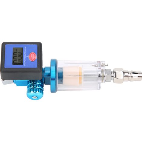 Manomètre numérique pour climatiseur avec filtre séparateur d'eau MF08 MF01, avec raccord fileté 1/4 pouce (1/5)