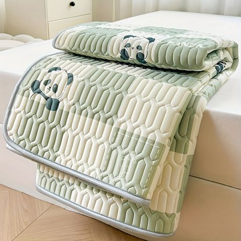 Tapis de lit rafraîchissant original et ludique – Respirant, doux et confortable – Sensation de fraîcheur instantanée – Lavable en machine – Sans oreiller ni taie-90cmx200cm (1/5)