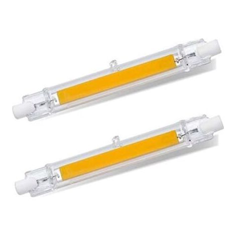 R7S LED-Glühbirne, 118 mm, Kaltweiß 6000 K, 1200 lm, R7S 13 W COB-LED-Halogen-Äquivalent R7S J118 100 W 120 W, 360 Grad, nicht dimmbar, LED R7S 118 mm schmal für Decken-/Stehleuchte, 2 Stück