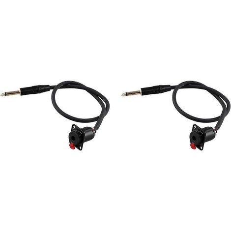 câbles adaptateurs : connecteur femelle 6,35 mm pour montage sur panneau vers connecteur mâle 6,35 mm câble adaptateur pour casque audio : prise femelle 6,35 mm vers prise mâle 6,35 mm (QAQ) (1/5)