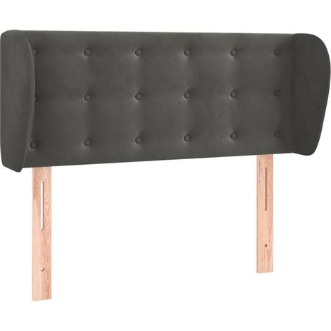 Maison Exclusive - Kopfteil mit Ohren Dunkelgrau 93x23x78/88 cm S