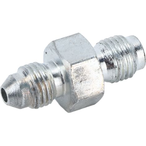Raccord adaptateur mâle 3AN vers 3/8-24 à siège conique inversé, métal HAF01, pour conduite de frein 3/16in, raccord fileté robuste (1/5)
