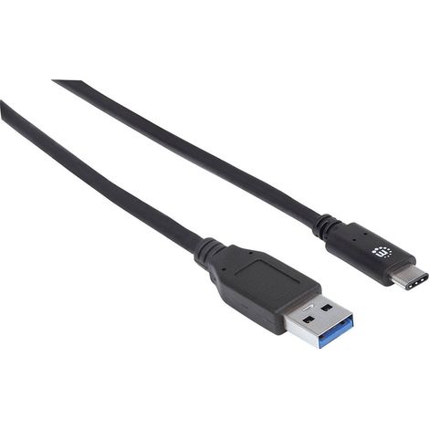 MANHATTAN Cavo USB 3.1 Gen2 A Maschio / C Maschio 1m Nero (1/5)