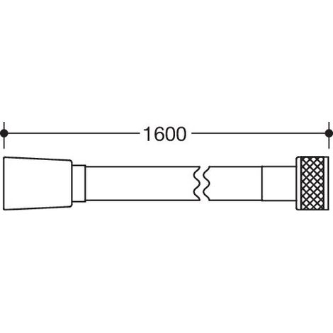HEWI 950.33.E059 Flexible de douche, L=1600 mm (1/2)