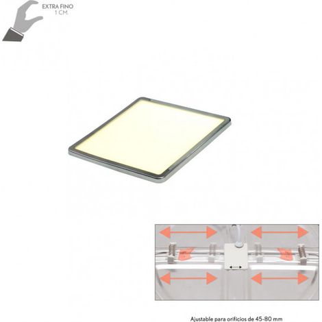 FAB 100690820 Downlight 8w 4000k Cromo Providencia 586lm 11,8x11,8 Ajustable Al Hueco De Empotrar (1/4)