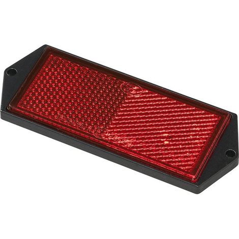 Reflector rojo 104x40mm atornillable