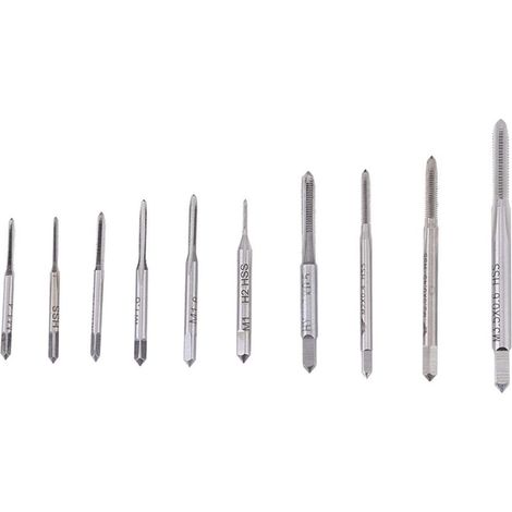 Micro tarauds, M1 à M3.5 Machine à tarauder à la main taraudage fil taraudage taraudages pour tarauder divers fils (lot de 10 pièces),A (1/5)