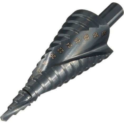 HSS-Kegelstufenbohrer 4–32 mm – Titanstahl für präzises Bohren – Selbstentgratend – Geeignet für Holz, Kunststoff und Metall (1/5)