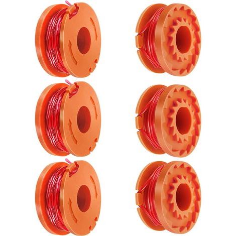 Satz aus 6 Spulen und Ersatzfaden für Motorsense Argos McGregor MCT2X1825 CLGT18LG/1 WX150 (1/5)