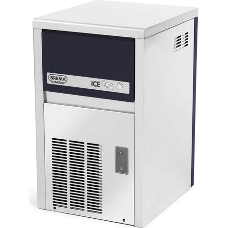 Machine à Glaçons Pleins en Inox - 21 kg/24h - Réserve-Bac 4kg et Condenseur Air - BREMA
