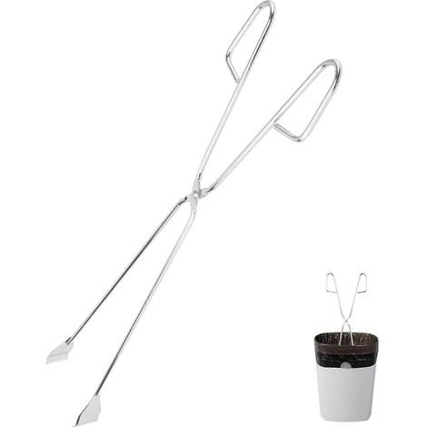Pince à déchets extérieure en acier inoxydable avec 2 accessoires pour barbecue (1/5)