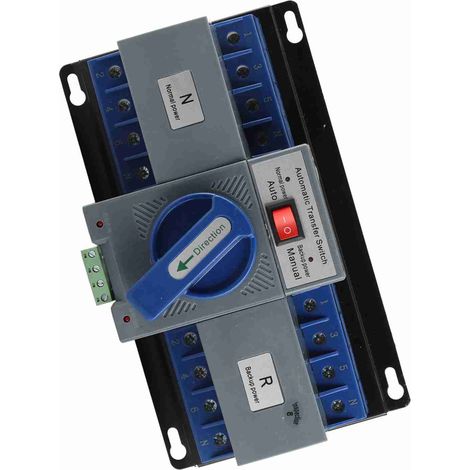 Inverseur de source automatique compact 63A 4 pôles double alimentation 1 pièce (1/5)