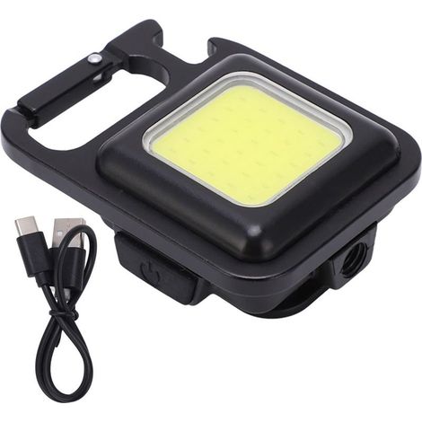 Mini lampe poche COB 500lm – porte-clés – chargement USB – poignée pliante 180° – magnétique – 4 modes – extérieur – camping (1/5)