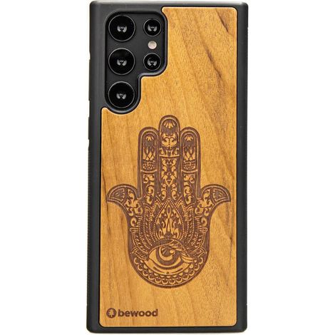 Custodia in legno HAMSA IMBUIA per Samsung Galaxy S22 Ultra (1/3)