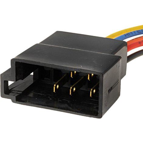 Fiche Autoradio ISO 5PIN femelle fils nus