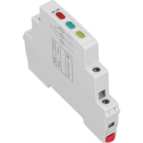 Voyant LED sur rail DIN mini indicateur lumineux pour tours CNC ateliers AC DC 230V (1/5)
