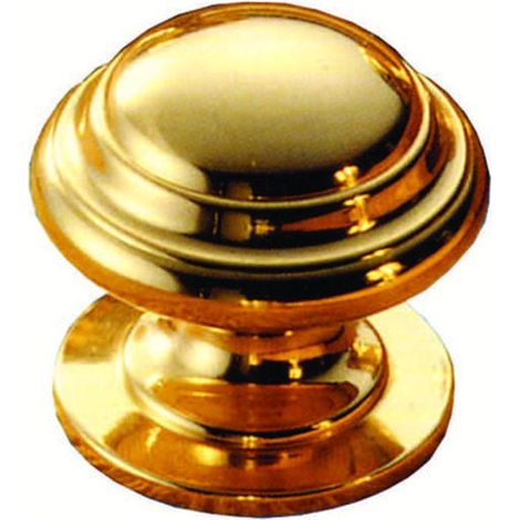 Pomoli Per Mobili In Ottone Lucido Sagomati - ø 30 mm - 5 pz