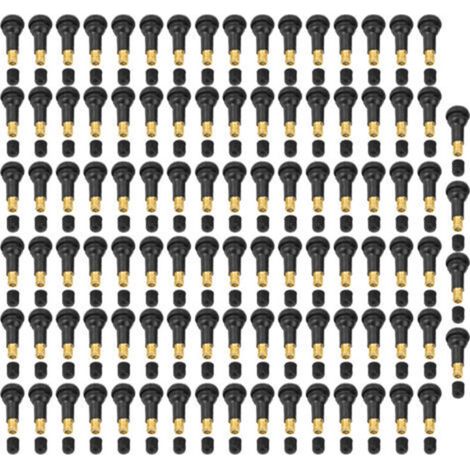 Tige de Valve de pneu à pression, 100 pièces, remplacement universel pour voiture et moto (TR413)