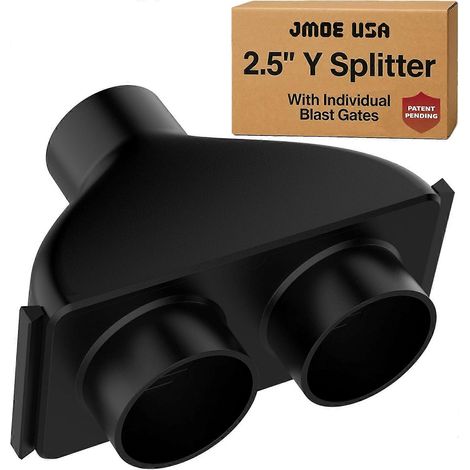 Raccord en Y de 6,35 cm (2,5 pouces) pour aspirateurs avec clapet indépendant Raccord en Y pour tuyau d'aspiration de poussière Compatible avec les aspirateurs Ridgid, Craftsman et la plupart des as (1/5)