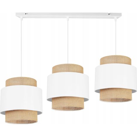Hängelampe, Deckenleuchter, Lampenschirm, Boho Juta