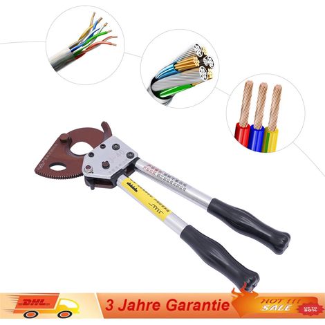 Coupeur de câble, ciseaux de câble j40, pour câble cuivre - aluminium, diamètre 30mm, équipé d'un sac de rangement