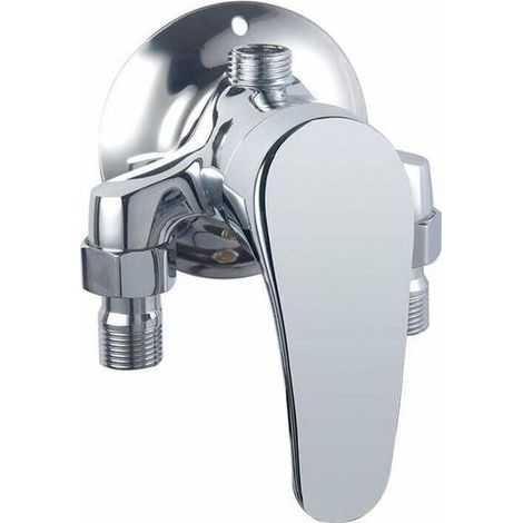 Mitigeur de douche mural adapté aux chauffe-eau solaires triangulaires. (1/3)