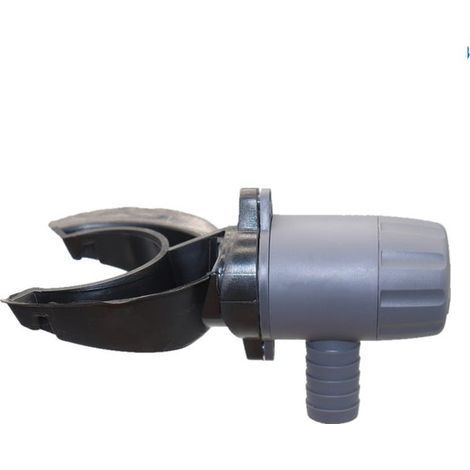 Grey rainwater collector suitable for downpipes with a diameter of 70 to 100 mm. (1/4)