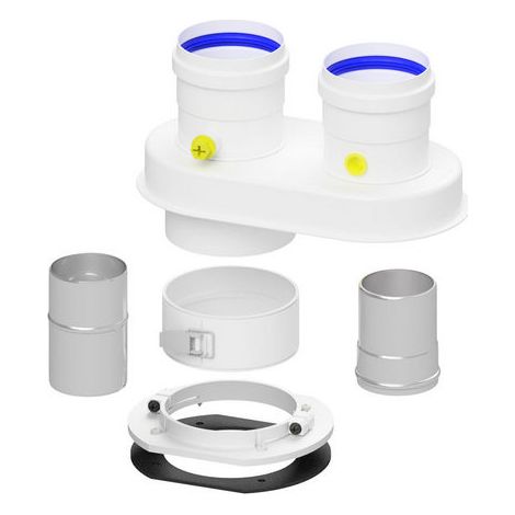 SDOPPIATORE UNIVERSALE PER CALDAIE CONVENZIONALI- Diam. 60/100 Diam. 80- ATON- pezzi 1