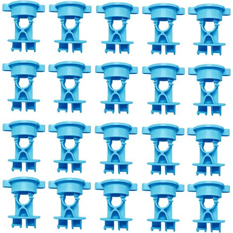 20 isolateurs pour clôture électrique, accessoires pour clôture électrique, adaptés aux clôtures de jardin. (1/5)