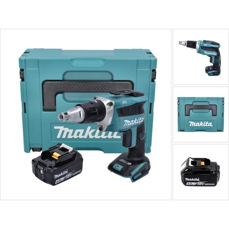 Makita DFS 452 M1J Akku Schnellbauschrauber 18 V Brushless + 1x Akku 4,0 Ah + Makpac - ohne Ladegerät