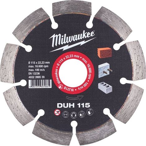 Milwaukee Disco Diamante Universal 125 mm Corte Hormigón (1/2)