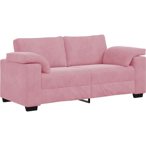 vidaXL Divano Divanetto Rosa 140 cm in Velluto (1/5)