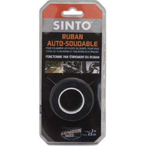 2x Ruban auto-soudable SINTO 3m noir