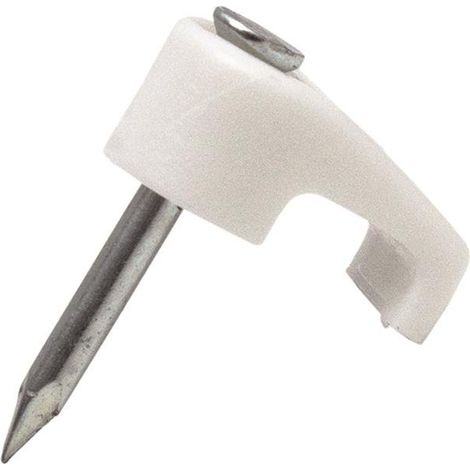 Grapa plÁstico cable plano 3,9x2,2mm