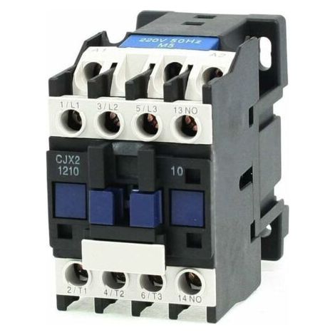 CJX2-1210 220V 25A 50/60HZ Coil Motor AC Contactor 3 Poles Normally Open (1/4)