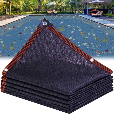 Couverture Filet de Feuille pour Piscine(2×4m(6.5×13ft)) Bâche Protection Piscines Hors-Sol, Couverture Volet Piscine, Filet Protection Piscine pour Bloquer Feuilles Mortes (1/5)