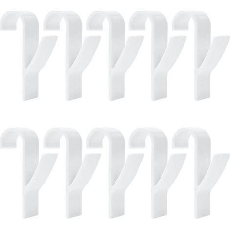 Crochet Radiateur Seche Serviette, 10 Pièces Porte Serviette Radiateur, Crochet Pour Radiateurs Plastique Blanc, Crochet De Radiateur Pour Porte Serviettes Chauffant Salle De Bain Et Cuisine (1/5)